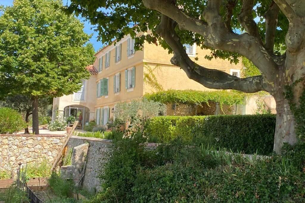 Bastide Au Milieu Des Vignes Et Des Oliviers Aups Villa Bagian luar foto